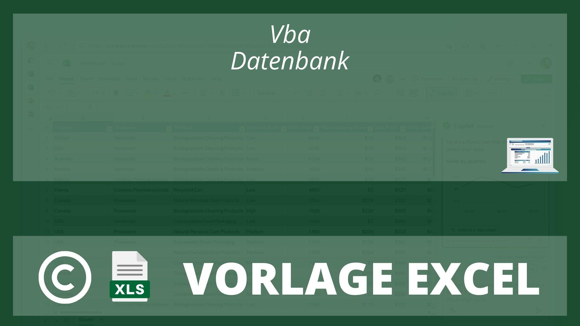 Excel Vba Datenbank Vorlage